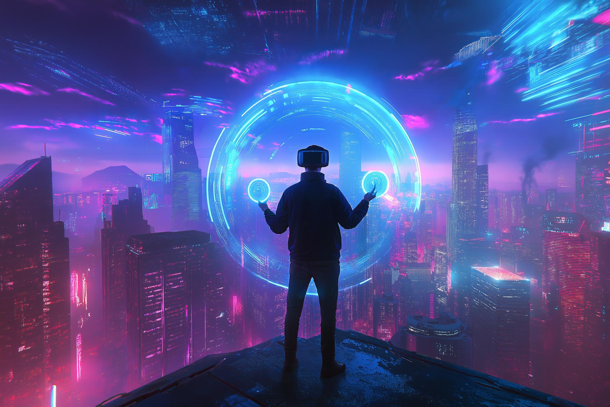 lone-figure-stands-rooftop-overlooking-futuristic-cityscape-interacting_1294789-12943